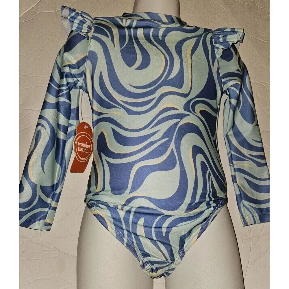 Wonder Nation Lava Lamp RashGuard 1 pc Long Sleeve Swim Suit Size 2T